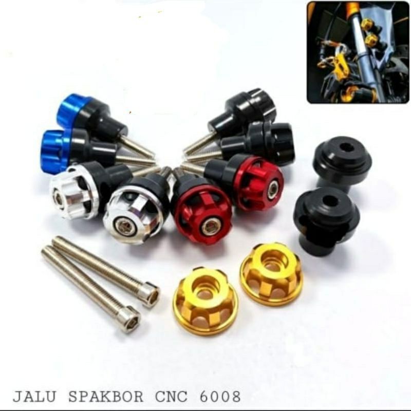 JALU SPAKBOR CNC 2 WARNA  JALU NMAX XMAX AEROX OLD NEW LEXI VARIO 150 Universal FULL CNC universal pasang di plat no jg bisa
