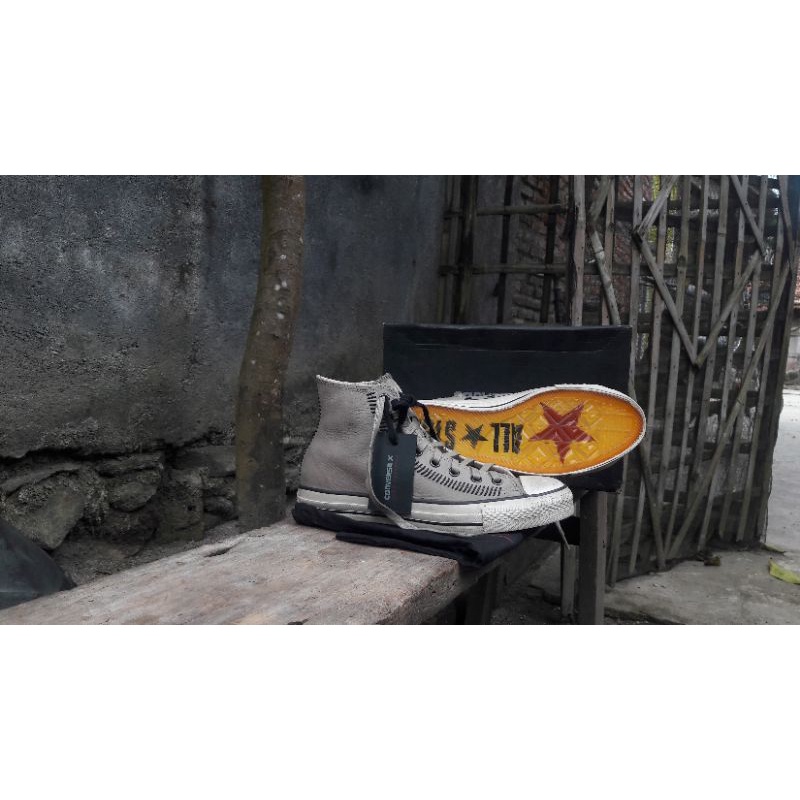 converse x John Varvatos Artisan Stich Leather Drill ori 100%