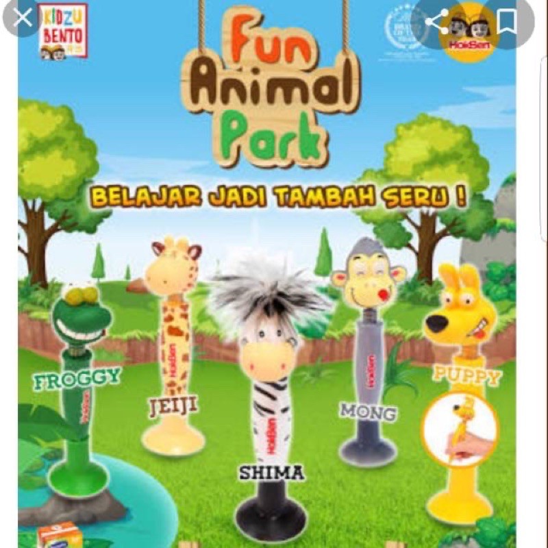 Mainan Hokben Fun Animal Park Bolpen Karakter