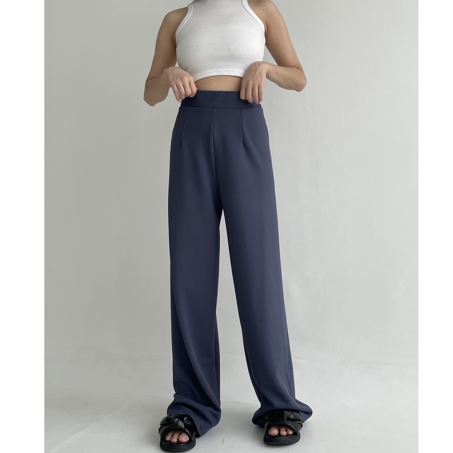 Peach Poppy RENNA Basic Scuba Premium - Celana Scuba Premium Wanita