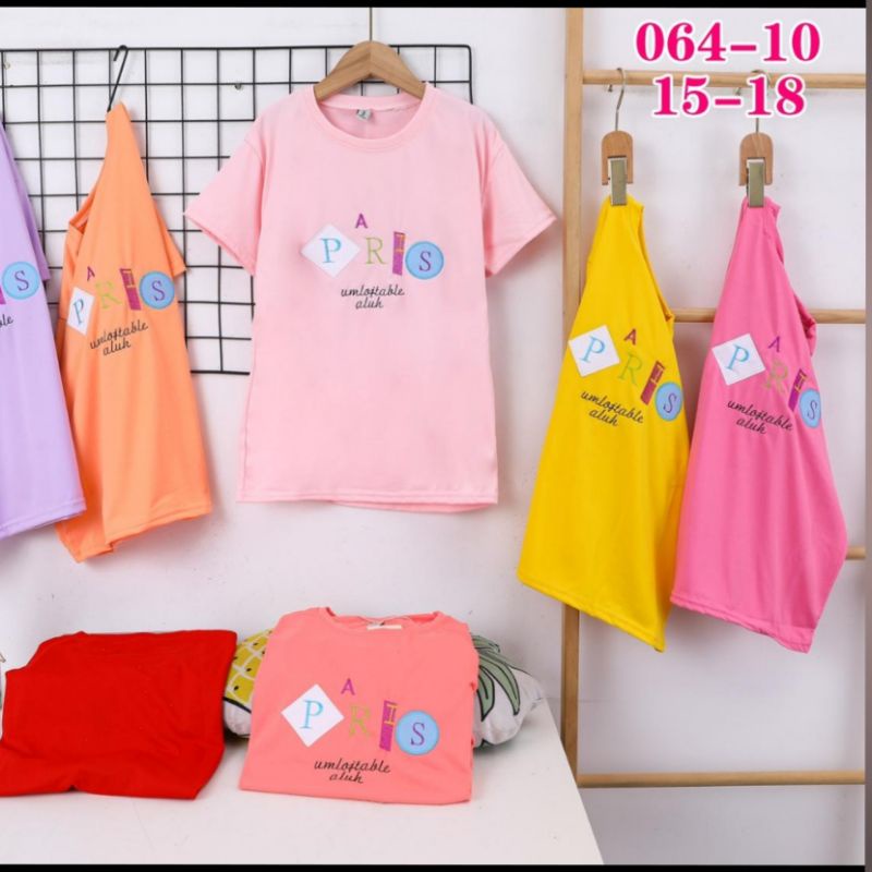 ATASAN KAOS IMPOR ANAK PEREMPUAN,Lengan Pendek,Size;M,L,Xl,XXl