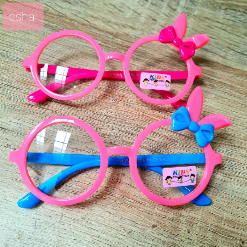 kacamata anak perempuan cewek fashion pita kelinci murah-Pink