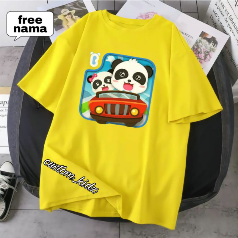 FREE NAMA BUBY BUSH KAOS ANAK UNISEX BAHAN PREMIUM