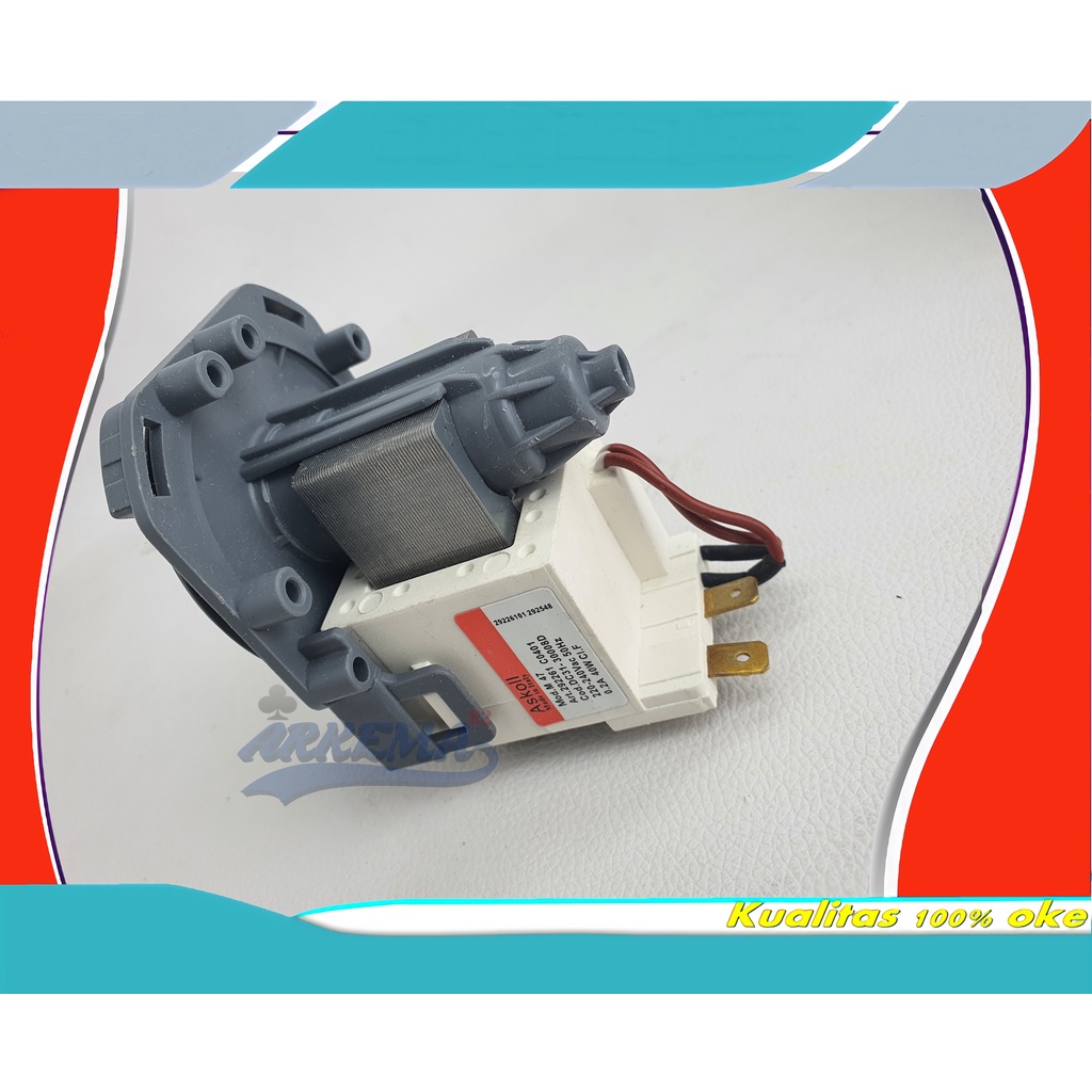 DRAIN PUMP KOTAK ELECTROLUX | POMPA DREN MESIN CUCI PRONT LOADING | MOTOR BUANGAN AIR UMUM UNIVERSAL