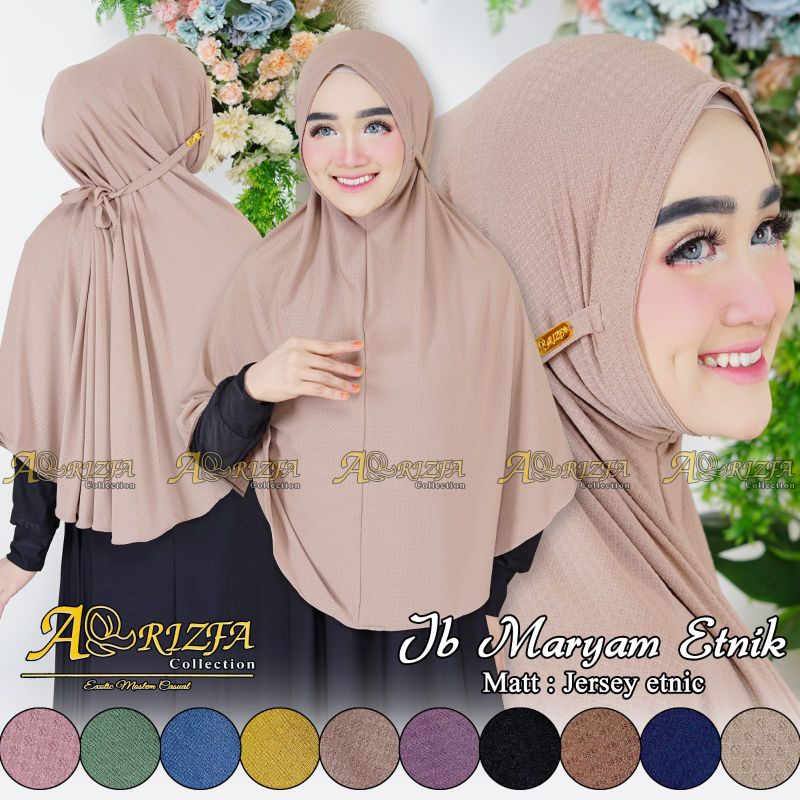 JB Maryam etnik arrizfa jilbab jumbo Aisyah tali Maryam non pet tali jumbo Jersey Strada premium