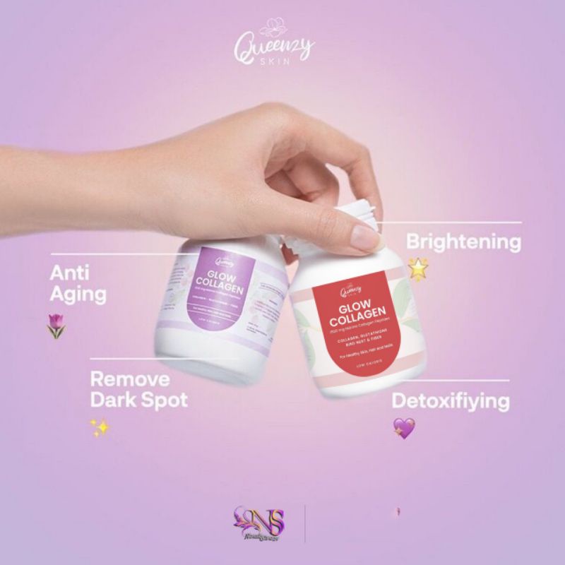 

Ready Stock✨Glow collagen by Quinzy Skin 55gr