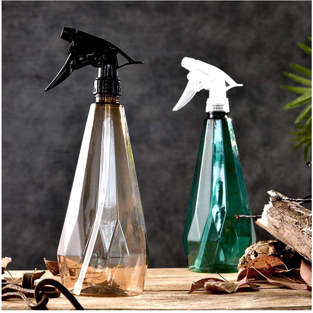 Rebuy Botol Spray Tekanan Tinggi Anti Bocor Salon Barber Rumah Tangga Hairdressing Desain Geometri Penyiraman Kaleng