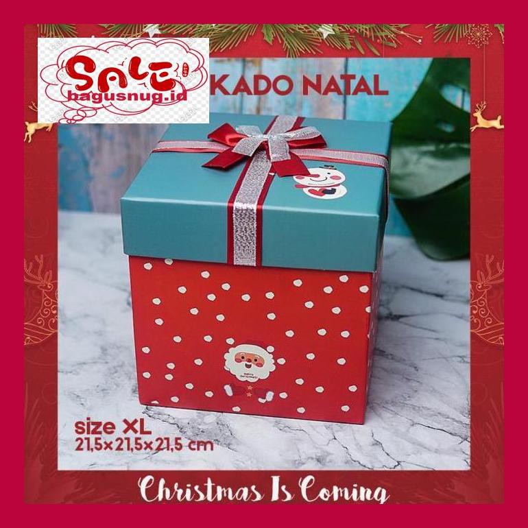 

Perlengkapan Natal Nugy- Box Kado Gift Box Parcel Christmas Natal Idea / Premium Quality - Xl - Box