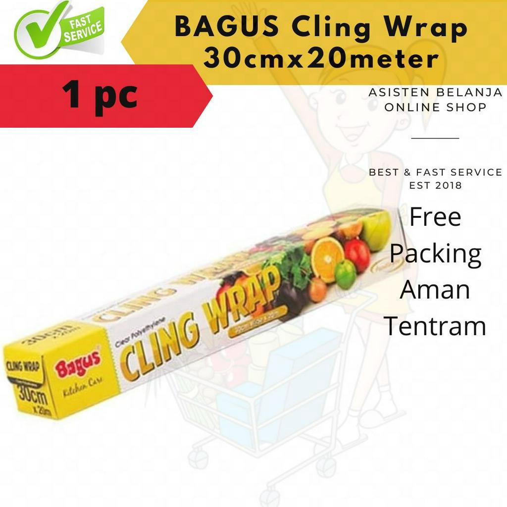 Bagus Cling Wrap Clear 30cm x 20 meter 1 Box Plastik Wrap Pembungkus Makanan Sayur Buah daging Food Grade