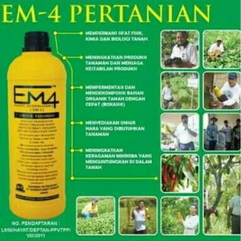 EM4 PERTANIAN Effective Micro Organisme 1L