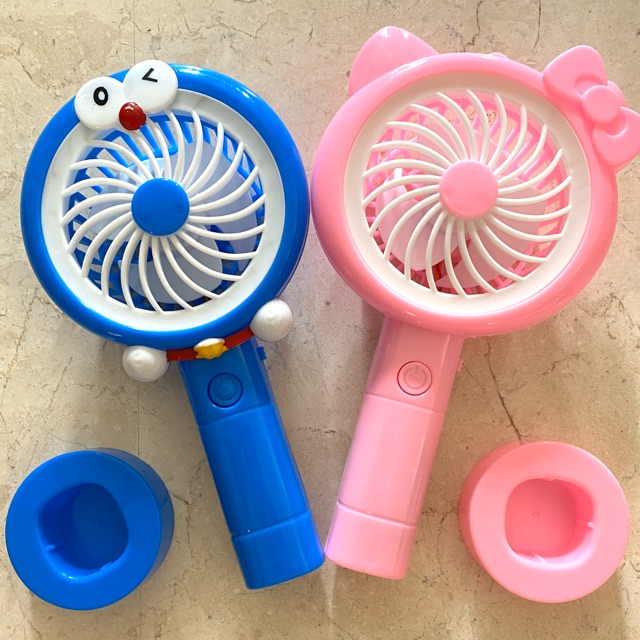 (1kg = 5pc) Kipas angin portable karakter, kipas pegangan karakter, standing fan katakter, karakter