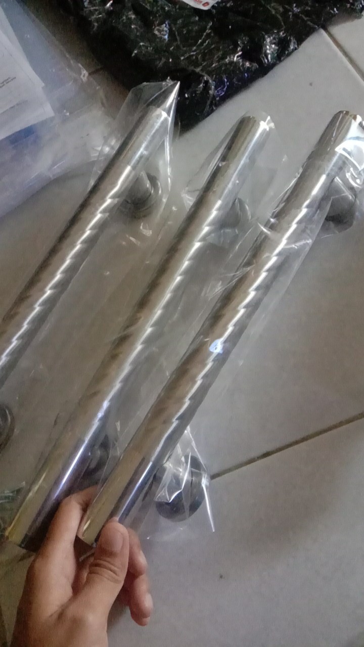 Handle Pintu Rumah 33 Cm Tarikan Pintu Bulat Gagang Pintu Suling Kunci Pintu Cowak Dof Stainles Ulir