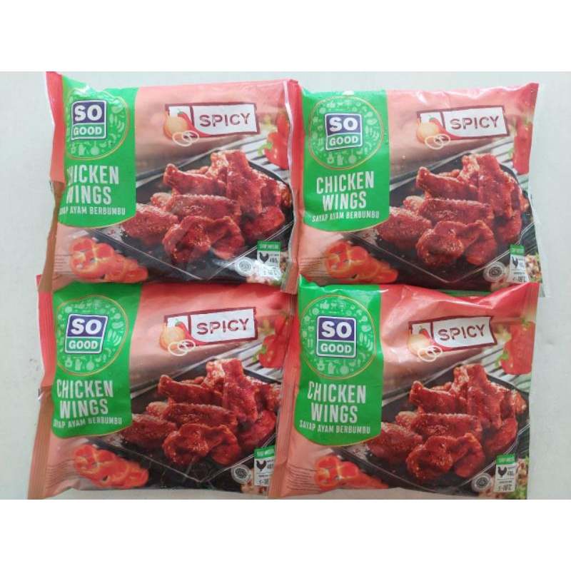 

Chiken wings so good 400 gram sudah berbumbu spicy premium enak