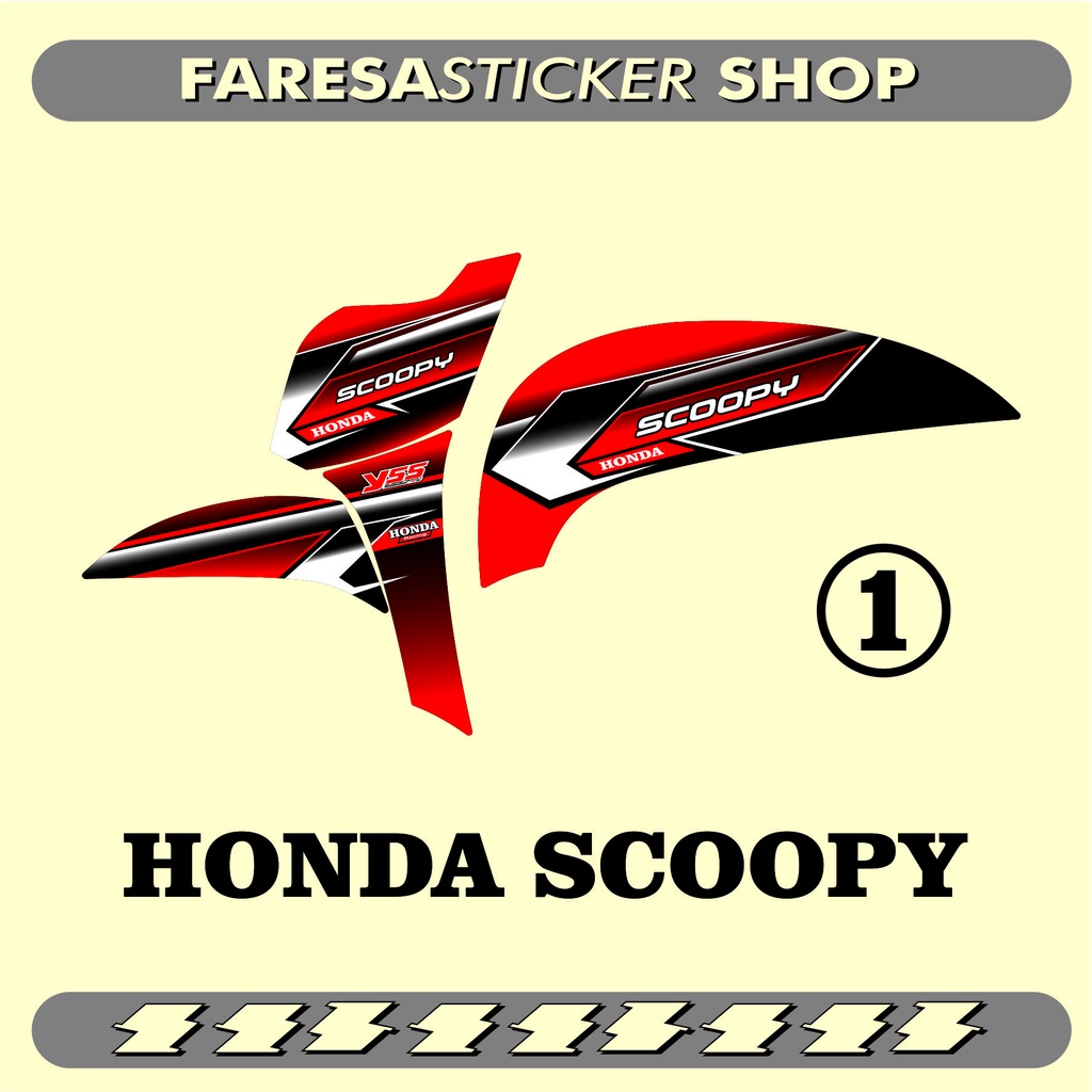 STRIPING SCOOPY VARIASI SCOOPY 2017-2020