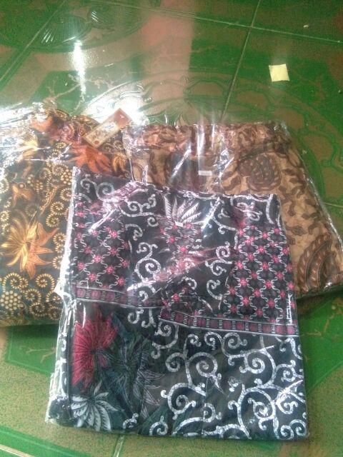 Gamis Batik Meisya Style Rampel Miring Jumbo Ld120
