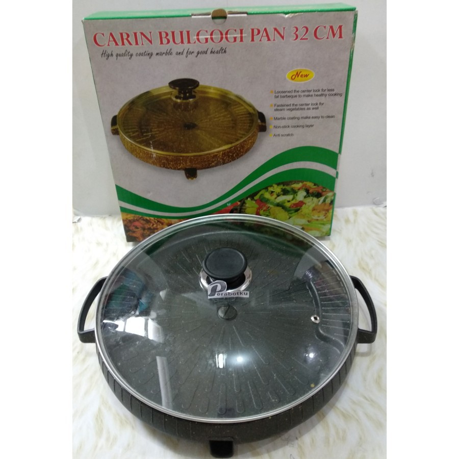Bulgogi Pan Carin 32 Cm/BBQ Grill Pan/Alat Panggangan Bakar Daging