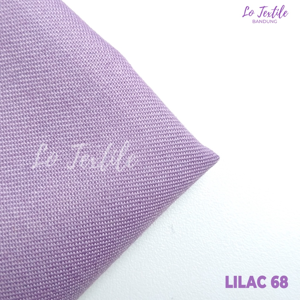 Kain Katun Toyobo Fodu Premium 0.5 Meter (Seri 1) - Bahan Katun Podu Cotton Koko Gamis Meteran-Lilac - 68
