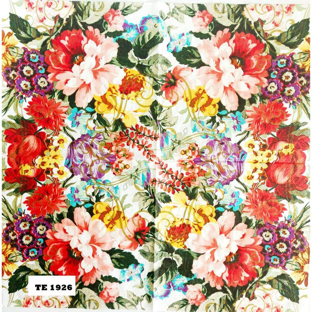 TISU NAPKIN DECOUPAGE EROPAH 33X33 CM TE 1926 TTS