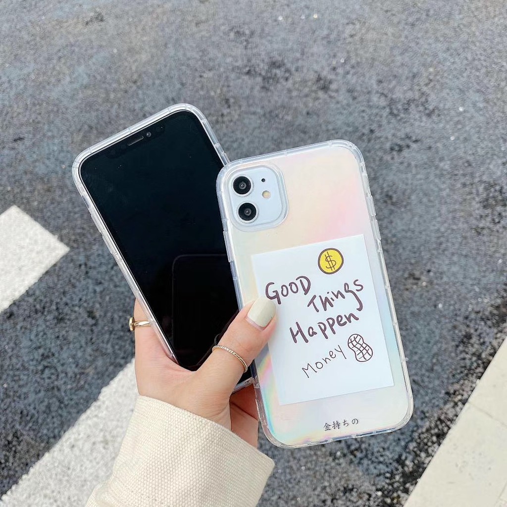 Soft Case Bahan Tpu Dengan Kartu Laser Untuk Iphone Xr 11 Promax Xs I 7 8 Plus Shopee Indonesia