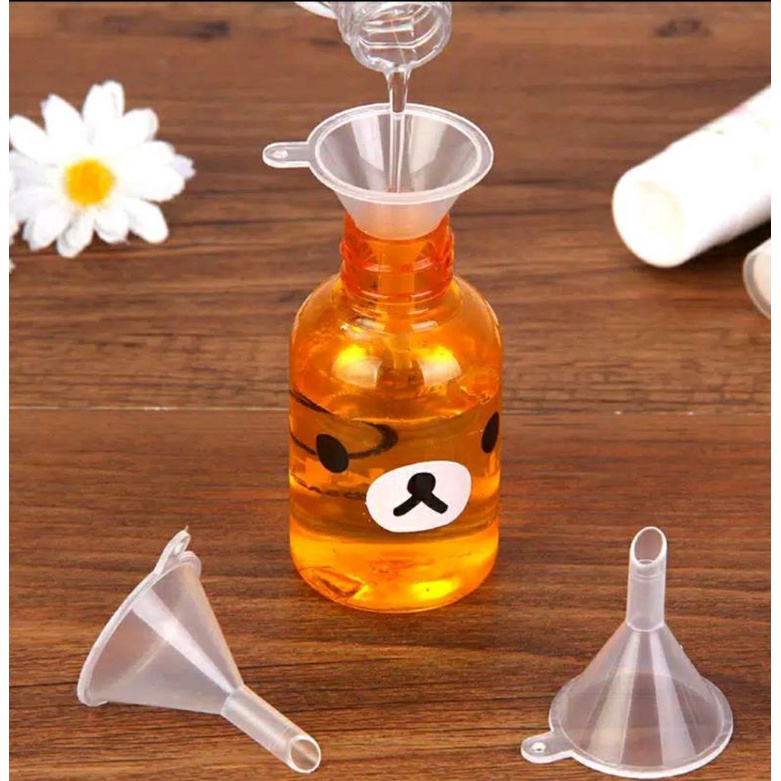 corong plastik kecil corong botol parfum mini essential oil