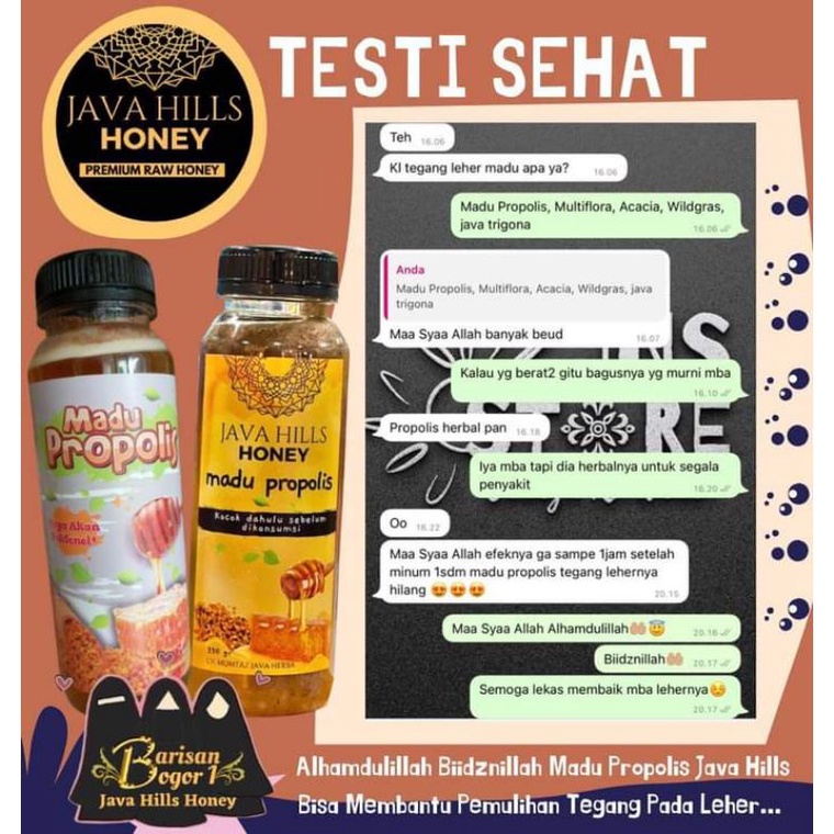 

MADU PROPOLIS 330g || UNTUK IMUNITAS MENCEGAH KANKER/DIABETES/KOLESTEROL/ASAM URAT.