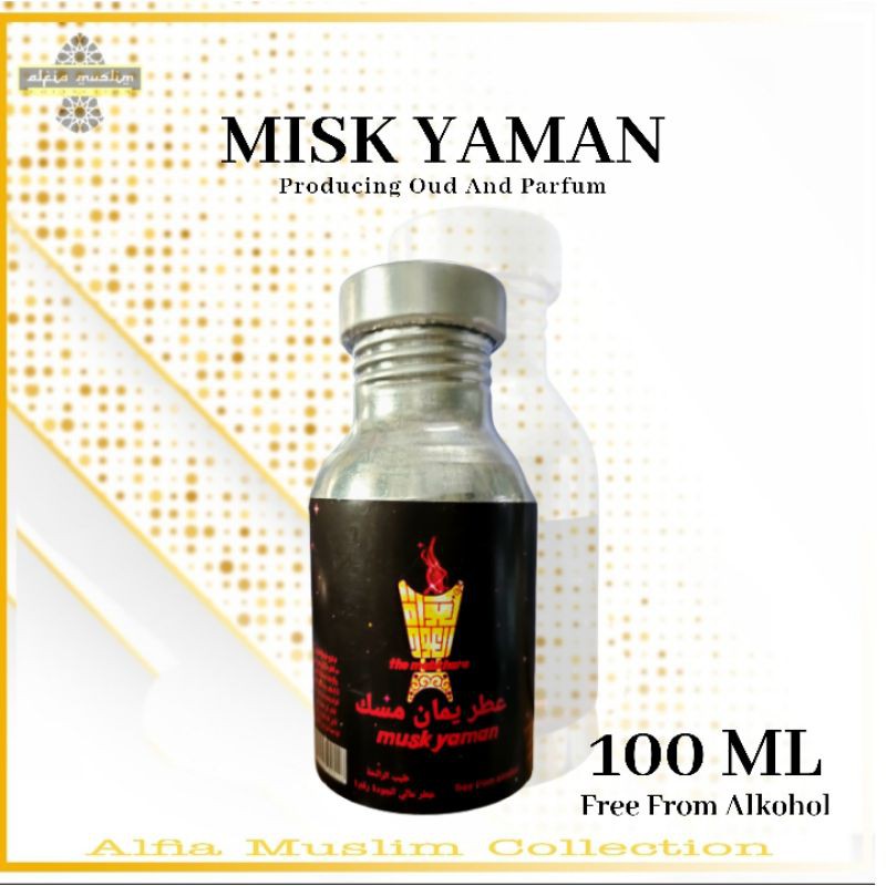 Minyak Wangi Oud Misk Yaman 100ml Non Alkohol