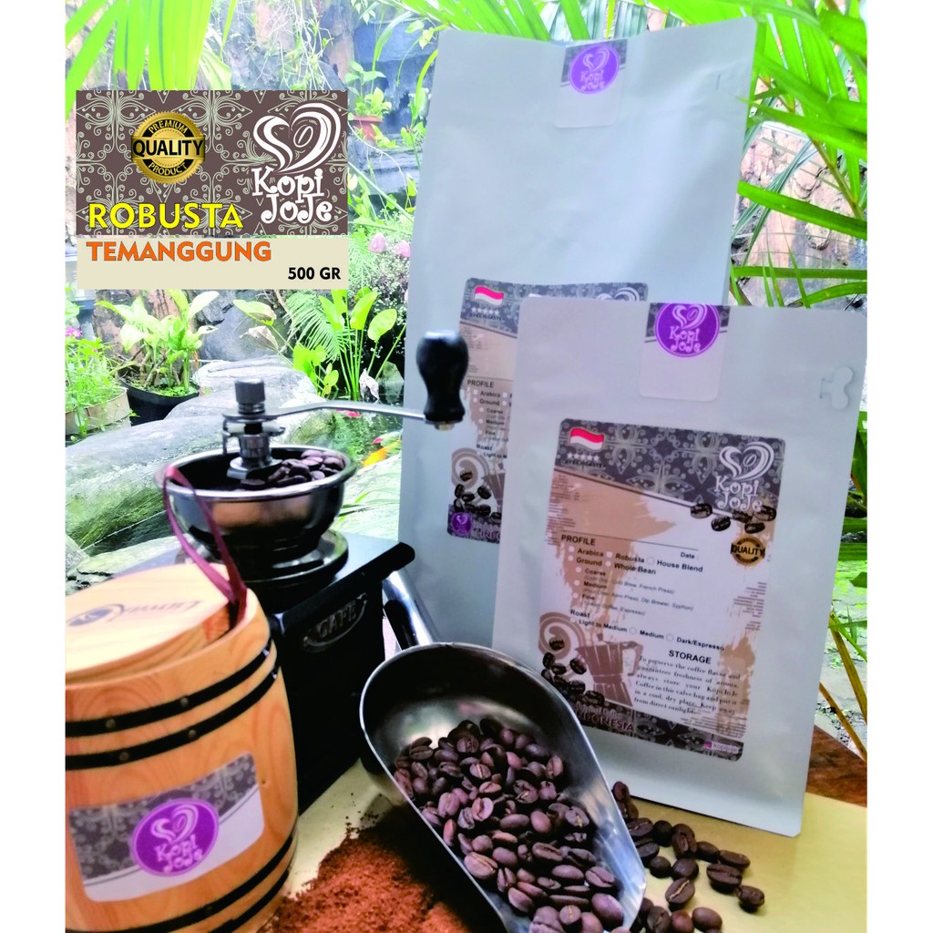 

KOPI ROBUSTA TEMANGGUNG NATURAL (SPECIALTY COFFEE) - 500GR KOPIJOJE