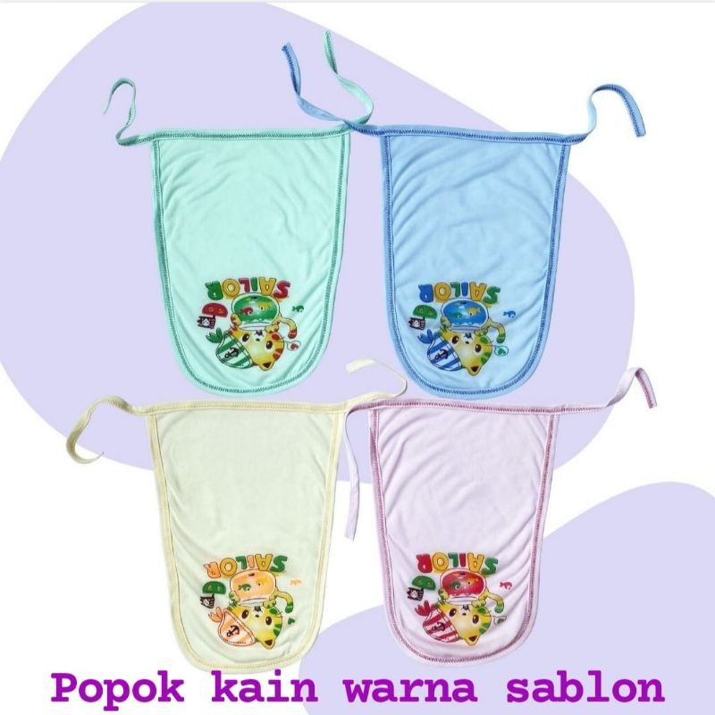 Popok kain warna sablon 4 pcs TERMURAH !!!