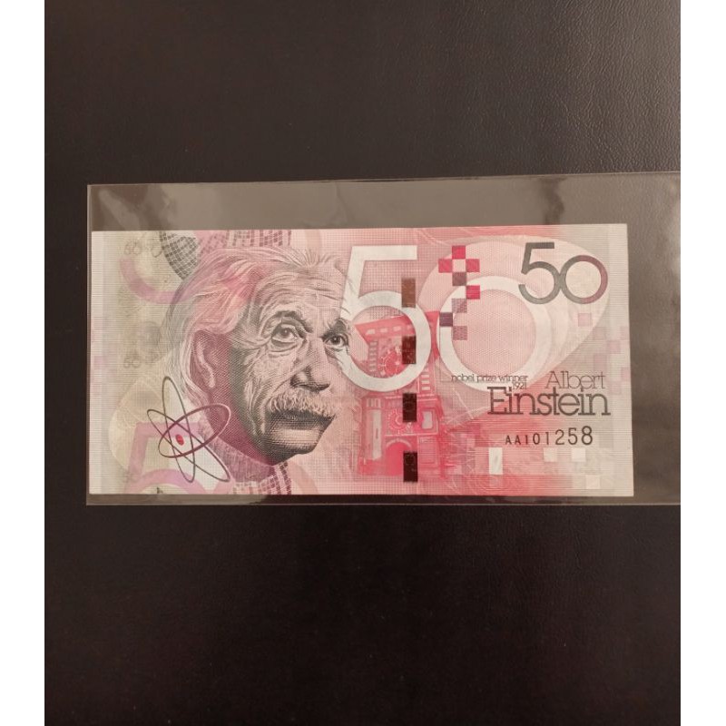 uang kuno test note albert einstein 50