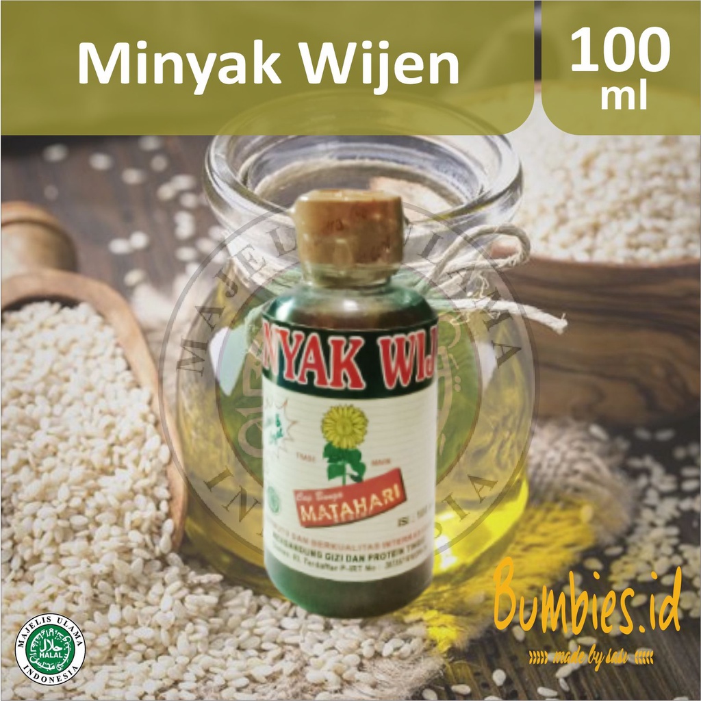 Minyak wijen organik 𝐍𝐎𝐍 𝐌𝐒𝐆 cap matahari 100ml (HALAL) | Minyak sayur asli 100%