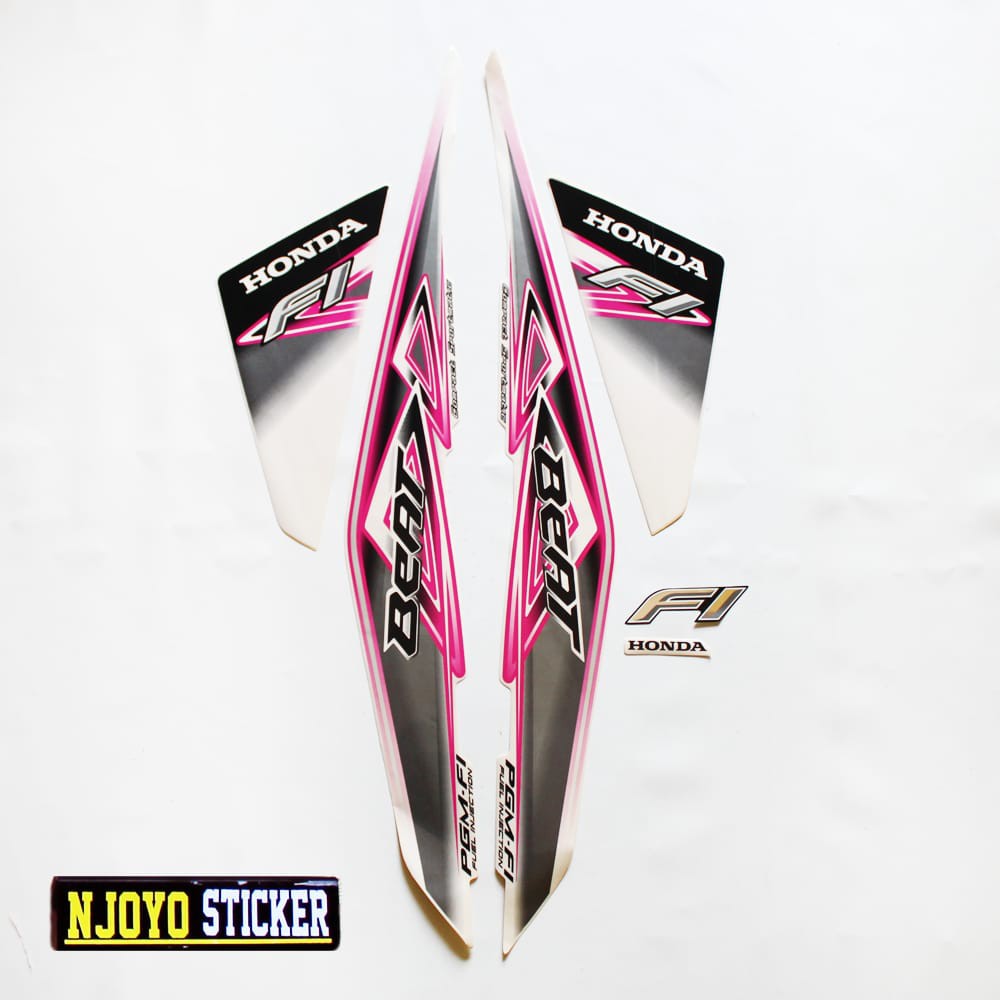 STIKER STRIPING BEAT FI 2013 PUTIH