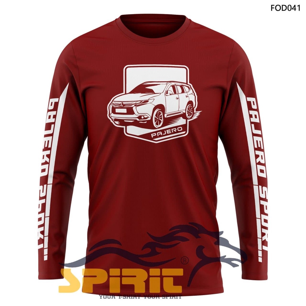 Premium clothing tshirt / kaos lengan panjang Special marchendise Pajero sport