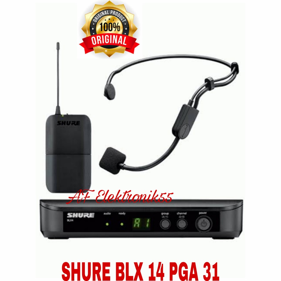 Mic Wireles SHURE BLX 14 PGA 31 Headset Original
