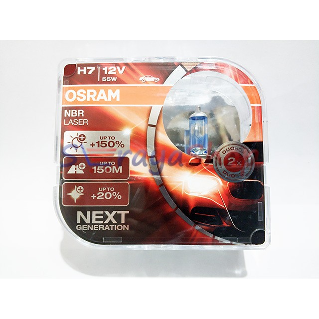 Osram Lampu Halogen H7 12V Night Breaker Laser NEXT Generation