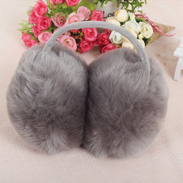 IMPORT MOLLAD Earmuff fur Behind Head ear warmer bulu belakang kepala earmuff