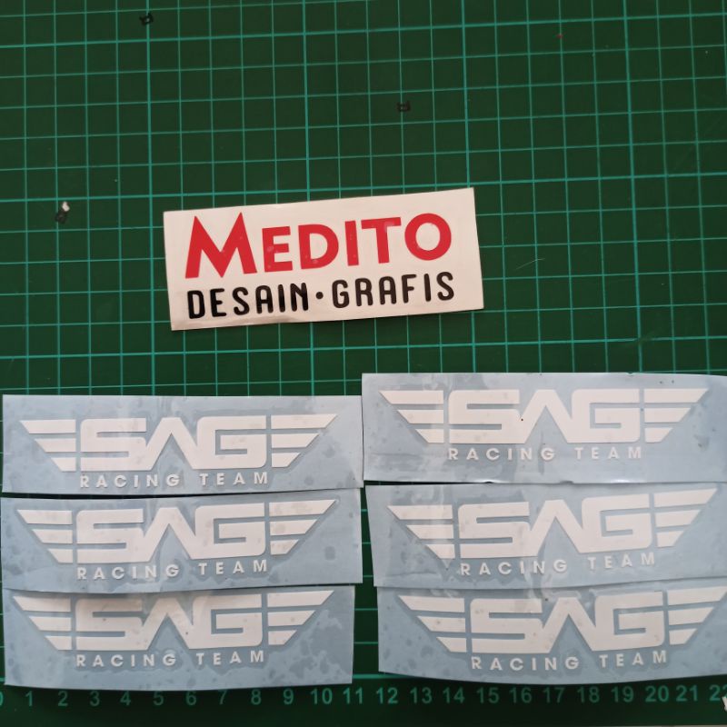 Sticker Cutting SAG Racing Team