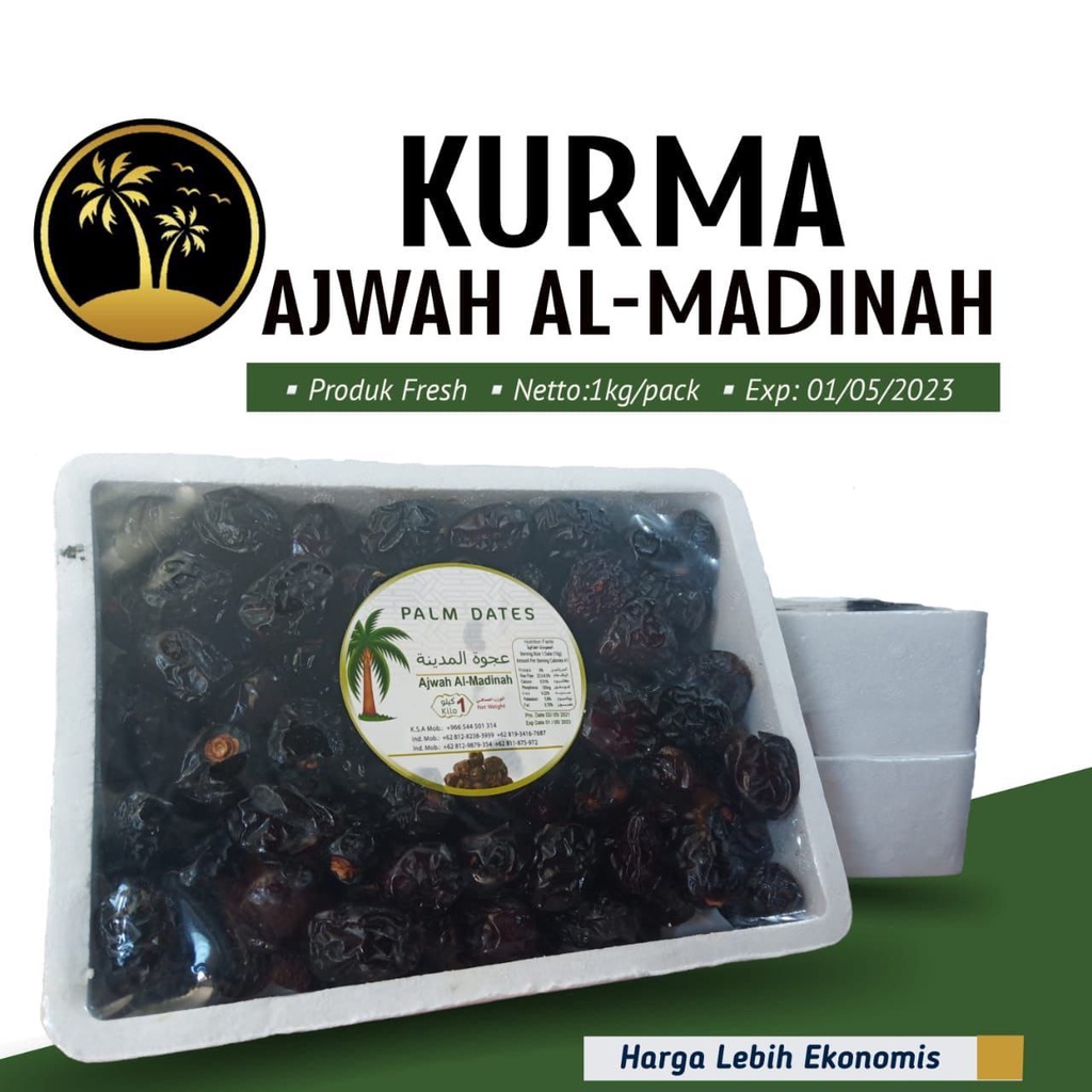 

Kurma Ajwa Al-Madinah 1 kg || Kurma Nabi Premium