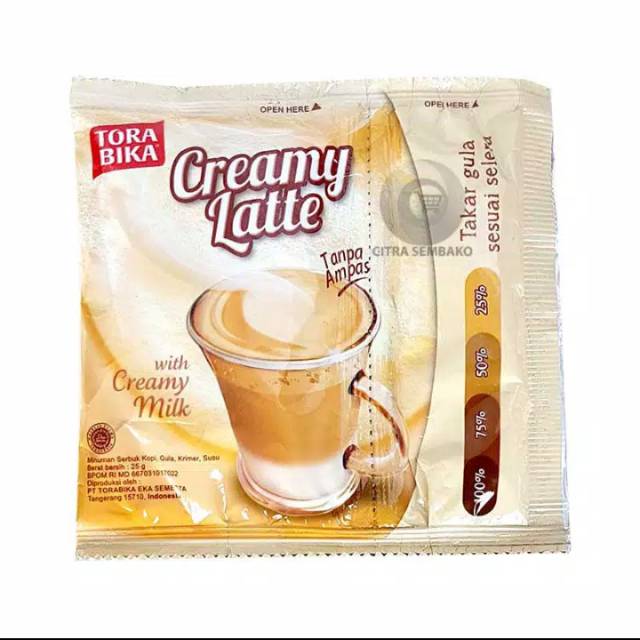 Jual Torabika Creamy Latte Kopi Torabika Creamy Coffee Sachet Shopee