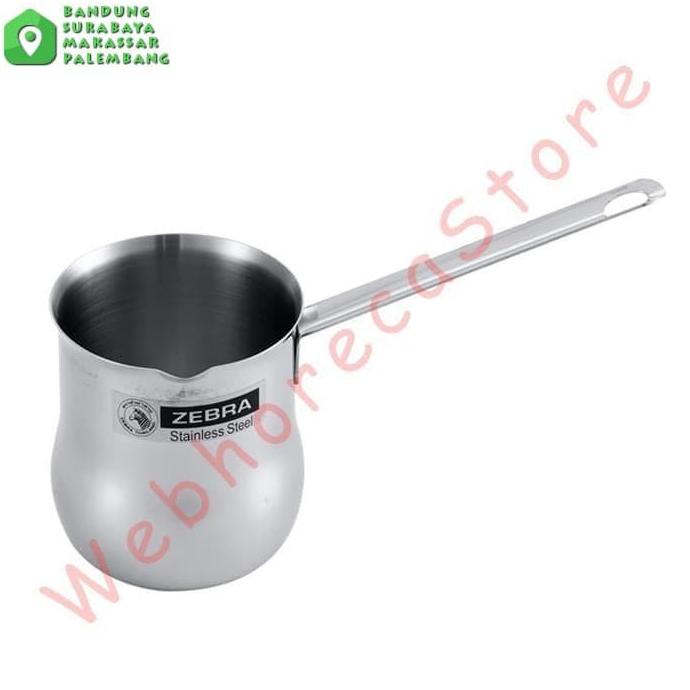 Kualitas terbaik] Zebra Arabic Turkey Coffee Pot Maker 7.5 cm/ Panci Gayung Kopi 430 ml
