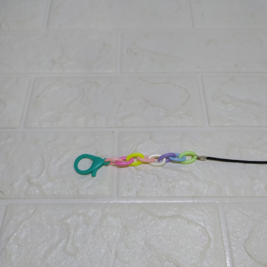 Strap Masker Rantai Pelangi Simple - Strap masker Cantik