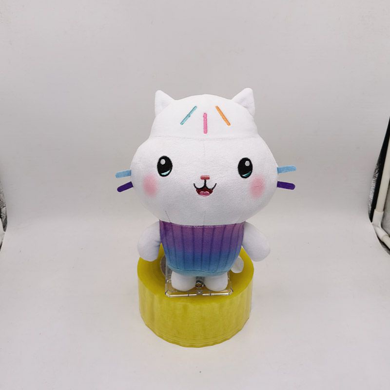 Gabby's Dollhouse Soft Plush Toy Cartoon Stuffed Cat Plushie Doll Kids Xmas Gifts Pandy Paws Baby Box Cakey Catrat Plush Toy