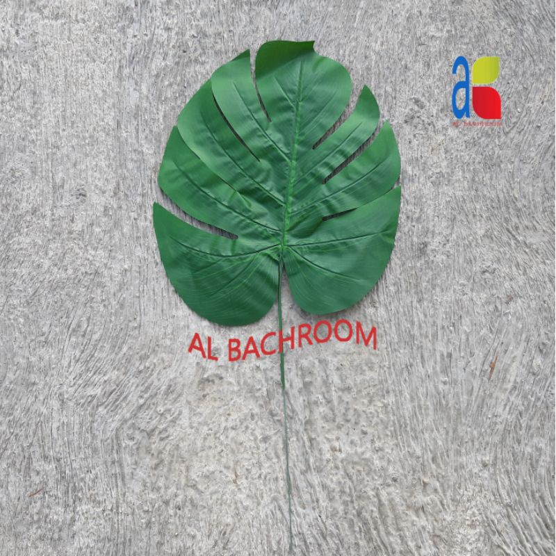 1LUSIN DAUN MONSTERA JUMBO B8282 HIAS ARTIFICIAL DEKORASI RUMAH WEDDING