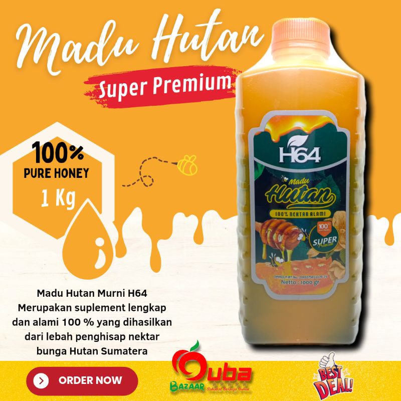 

Madu Hutan Murni SUPER PREMIUM Madu Asli Alami H64 Madu 1 Kg