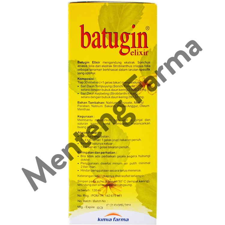 Batugin Elixir 120 mL - Obat Kesehatan Ginjal