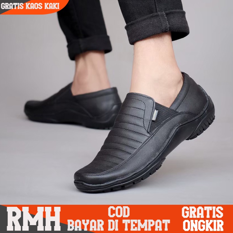 RMH X CVNY Sepatu casual kasual slip on pria santai outdoor kulit asli original brand fashion men