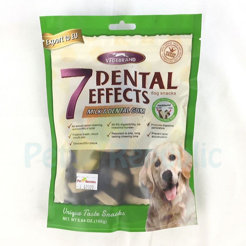 

VEGEBRAND Dog Snack Dental Chew Milk & Dental Twist Bone 160gram
