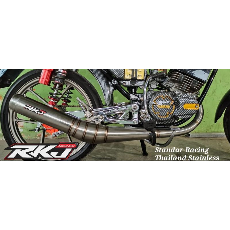 Knalpot RX-KING standar racing thailand stainless garing gurih RKJ racing