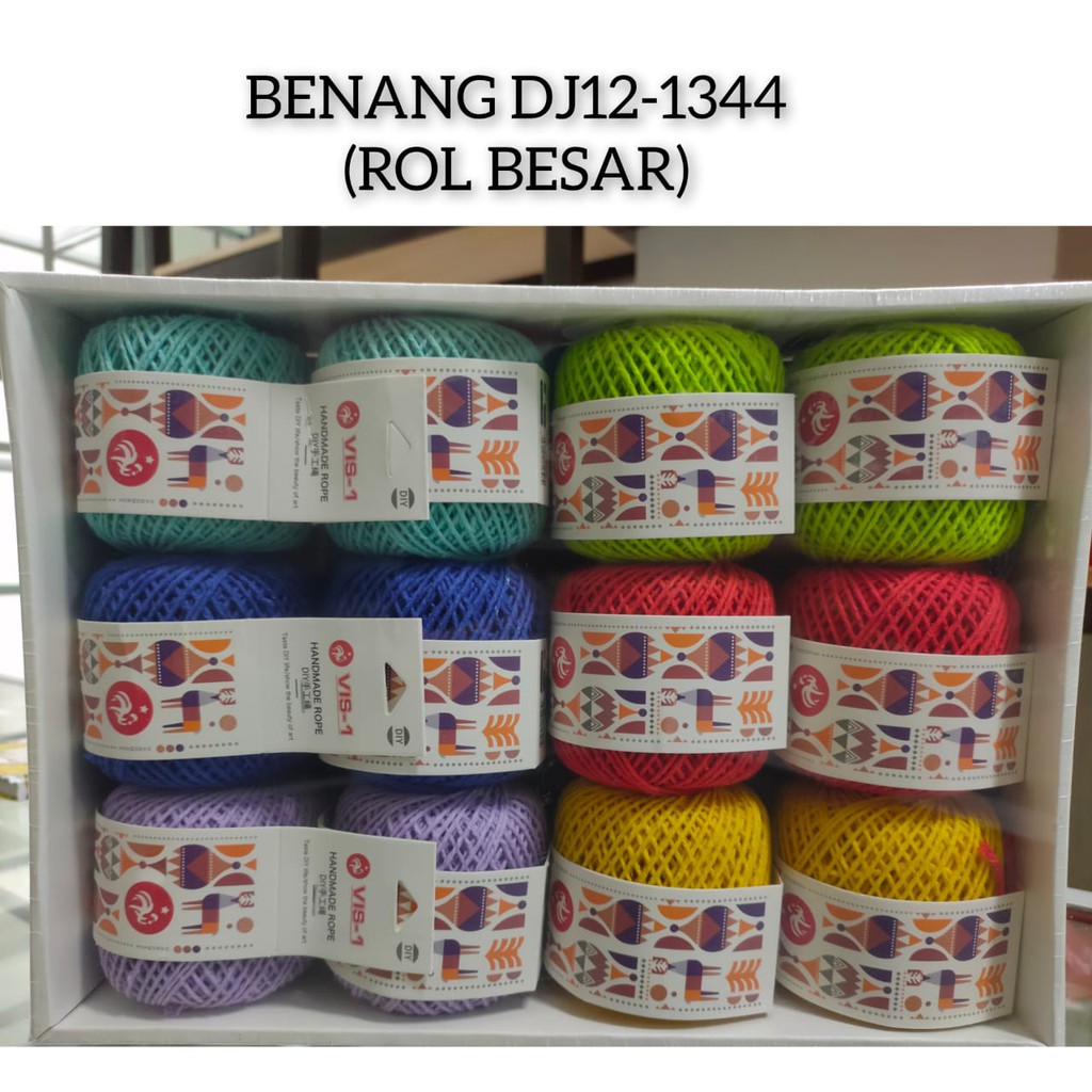 

tali rajut benang diy hand made roll besar polos satuan