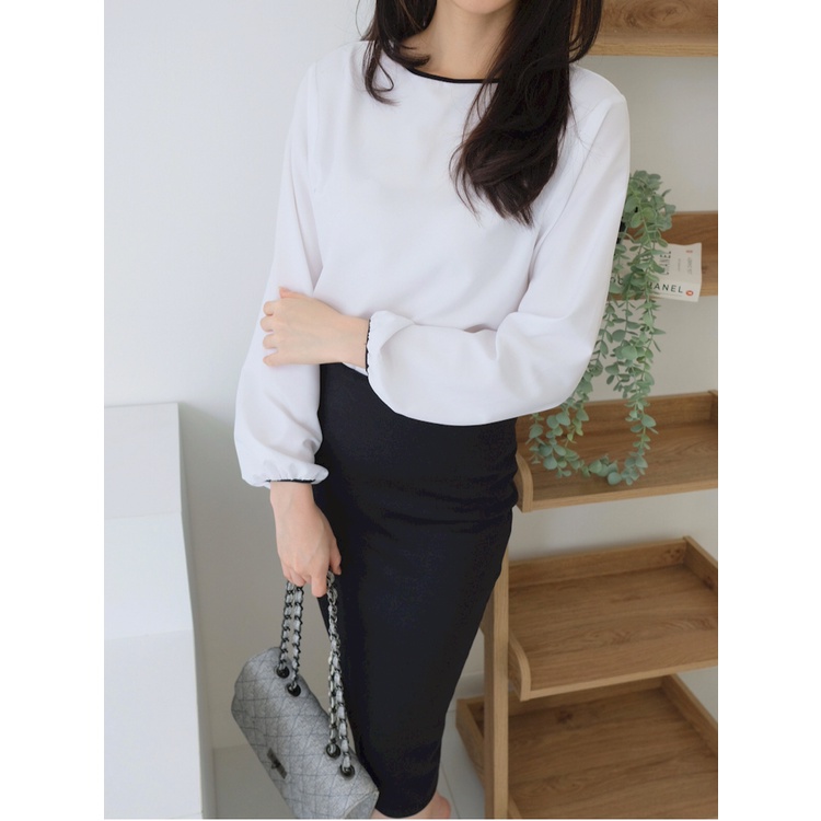 Kadaka T-0391 Blouse Wanita Tangan Panjang Bahan Super Adem