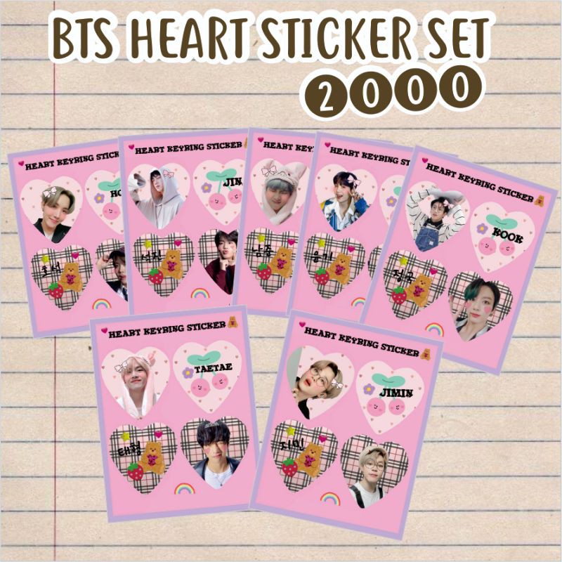 

STICKER HEART BTS CUTTING/NO CUTTING